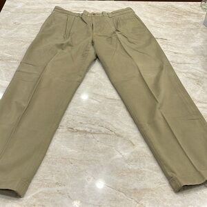 MEN'S SALE Brooks Brothers  Elliott Chino Pants Dark Khaki ‎ Size 36x32